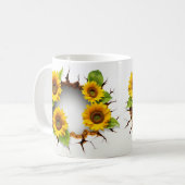 3D Floral Mug Kaffeetasse (Vorderseite Links)