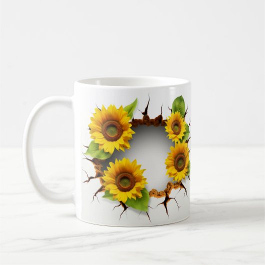 3D Floral Mug Kaffeetasse (Links)