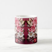 3D Floral Mug Kaffeetasse (Mittel)