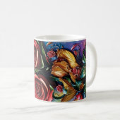 3D Floral Mug Kaffeetasse (VorderseiteRechts)