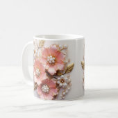 3D Floral Mug Kaffeetasse (Vorderseite Links)