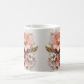 3D Floral Mug Kaffeetasse (Mittel)