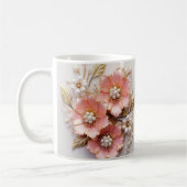 3D Floral Mug Kaffeetasse (Links)