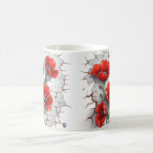 3D Floral Mug Kaffeetasse (Mittel)
