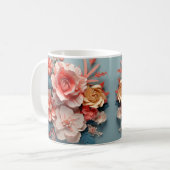 3D Floral Mug Kaffeetasse (Vorderseite Links)