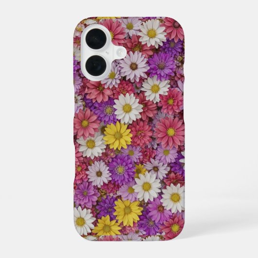 3D Floral Wall Phone Case iPhone 16 Hülle (Rückseite)