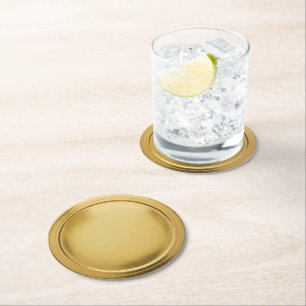 3D-Folien-Siegel Elegant Excellence Award Medaille Runder Pappuntersetzer