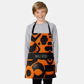 3D-Formen Circles Orange Urban Geometric Patches Schürze (Getragen)