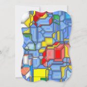 3D-Formen Einladung (Rückseite)