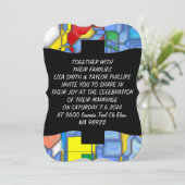 3D-Formen Einladung (Stehend Vorderseite)