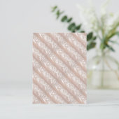 3D-Formgebung: Ivory Silken Sparkle CREAM base Postkarte (Stehend Vorderseite)