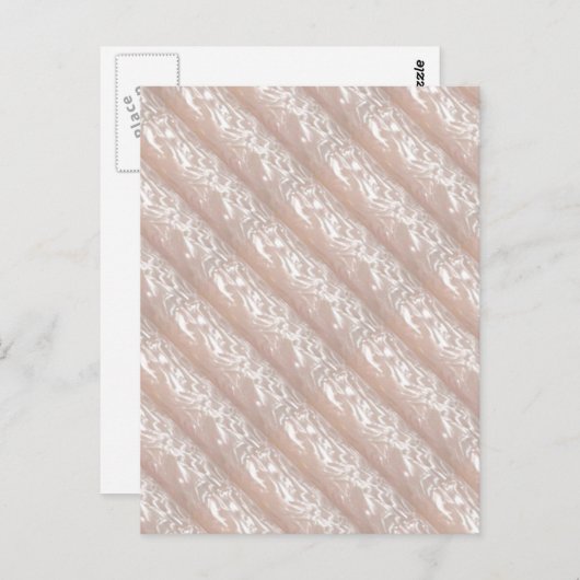 3D-Formgebung: Ivory Silken Sparkle CREAM base Postkarte (Vorne/Hinten)