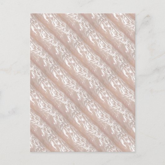 3D-Formgebung: Ivory Silken Sparkle CREAM base Postkarte (Vorderseite)