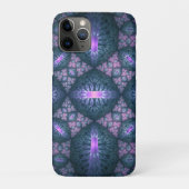 3D Fraktal Art Muster Türkisch Lila rosa Case-Mate iPhone Hülle (Rückseite)