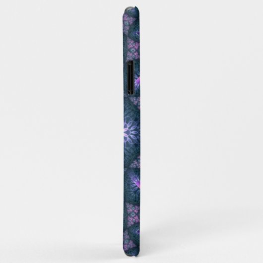 3D Fraktal Art Muster Türkisch Lila rosa Case-Mate iPhone Hülle (Hinten/Rechts)