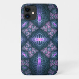 3D Fraktal Art Muster Türkisch Lila rosa Case-Mate iPhone Hülle