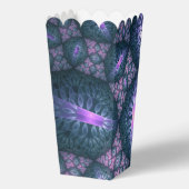 3D Fraktal Art Muster Türkisch Lila rosa Geschenkschachtel (Rückseite)