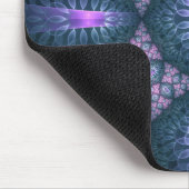3D Fraktal Art Muster Türkisch Lila rosa Mousepad (Ecke)