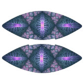 3D Fraktal Art Muster Türkisches Lila Rosa Football (Paneele)