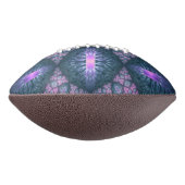 3D Fraktal Art Muster Türkisches Lila Rosa Football (Gedreht 90)