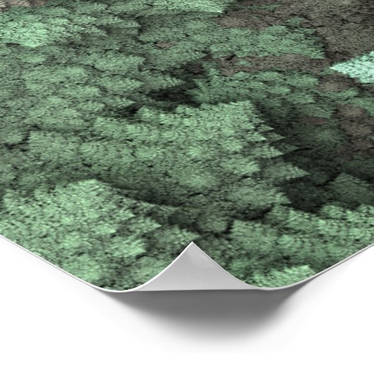 3D-Fraktal Broccoli Poster (Ecke)