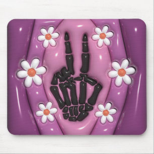 3D Frieden und Liebe Mousepad