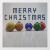 3d Frohe Weihnachtsdesign Weihnachtsschmuck Fensteraufkleber (Blatt)