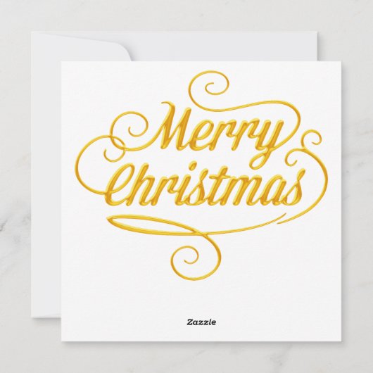 3D Frohe Weihnachtskartine Feiertagskarte (Rückseite)