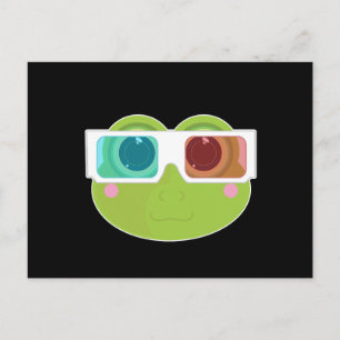 3D-Frosch (2) Postkarte