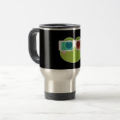 3D-Frosch (2) Reisebecher (Vorderseite Links)