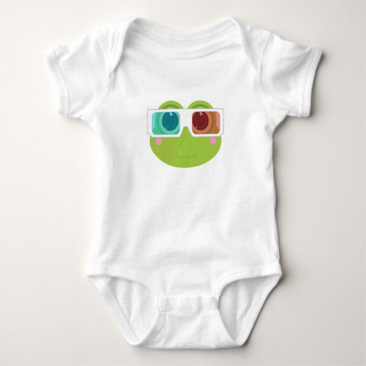 3D Frosch Baby Strampler (Vorderseite)