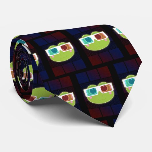 3D Frosch Krawatte (Gerollt)