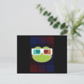 3D Frosch Postkarte (Stehend Vorderseite)