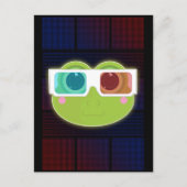 3D Frosch Postkarte (Vorderseite)