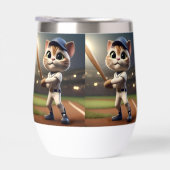 3D Funny Baseball Cat, (Rechts)