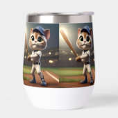 3D Funny Baseball Cat, (Links)