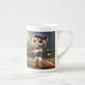3D Funny Baseball Cat, Porzellantasse (Rechts)