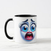 3D Funny Face Wrap Tasse (Links)