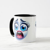 3D Funny Face Wrap Tasse (Vorderseite Links)