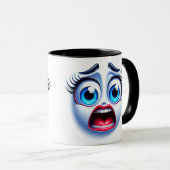 3D Funny Face Wrap Tasse (VorderseiteRechts)
