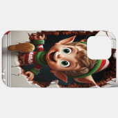 3d Funny Niedlich Christmas Elf Case-Mate iPhone Hülle (Rückseite (Horizontal))