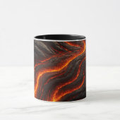3D-Fusionslava, realistisches und starkes Design Tasse (Zentrum)