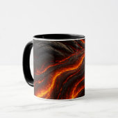 3D-Fusionslava, realistisches und starkes Design Tasse (Vorderseite Links)