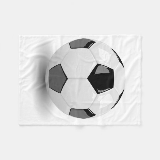 3D Fußball Fleecedecke (Vorderseite (Horizontal))