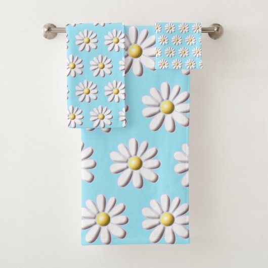 3D Gänseblümchen Badhandtuch Set (Insitu)