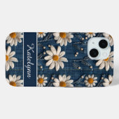 3D-Gänseblümchen-Denim-Handyhülle Case-Mate iPhone Hülle (Rückseite (Horizontal))