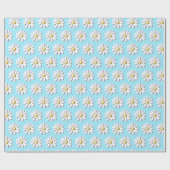 3D Gänseblümchen Geschenkpapier (Flach)