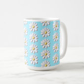 3D Gänseblümchen Kaffeetasse (VorderseiteRechts)