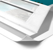 3D-Gebirge und Fake-Landschaftsbild Poster (Ecke)