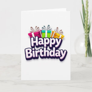 3D Geburtstagsgeschenke Karte